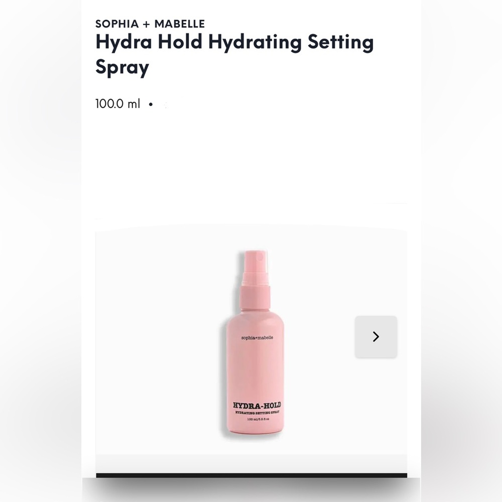 Sophia + Marbella Hydra Hold Hydrating Setting Spray